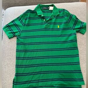 Polo Ralph Lauren Green Striped Polo Shirt
